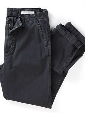 Outerknown NWT Nomad Chino Washed Black W 38 Inseam 32